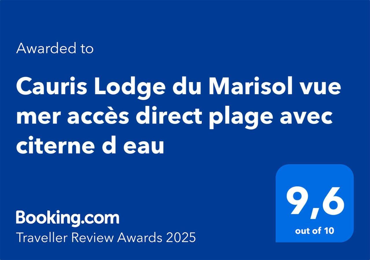 Cauris Lodge Du Marisol Vue Mer Acces Direct Plage Avec Citerne D Eau Le Gosier  Kültér fotó